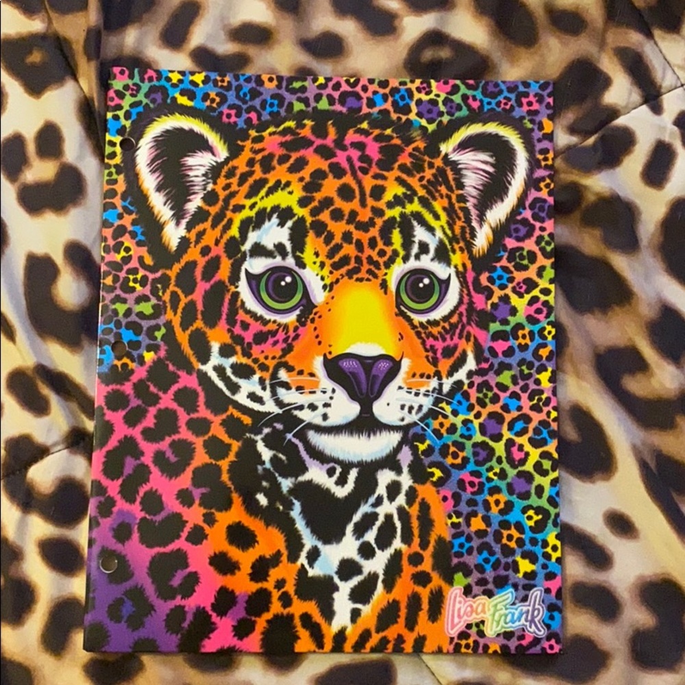 Lisa Frank tiger folder